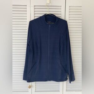 Athleta Dark Blue Full-Zip Athletic Jacket Size XL